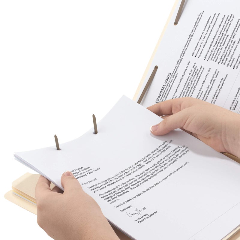 Smead End Tab Classification File Folder, 2 Dividers, 2" Expansion, Letter Size, Manila, 10 per Box (26835) - Image 4