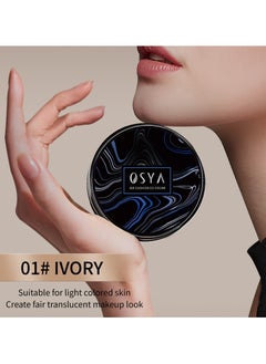 OSYA OSYA AIR CUSHION CC CREAM MOISTURIZE CONCEALER Foundation Makeup Base Primer CC Cream (01# IVORY)  - Image 5