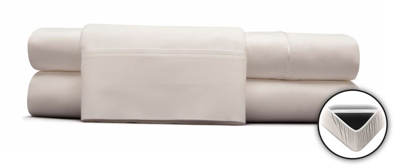DreamFit DreamCool Collection: Ultra-Luxe 100% Pima Cotton Pillow Case Set (2) - Superior Breathability & Silky-Soft Comfort for a Perfect Night's Rest, White Queen - Image 1