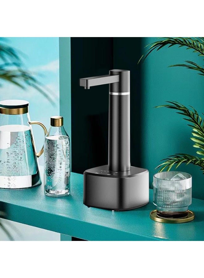 عربست Desktop Water Bottle Dispenser, Automatic Drinking Water Bottle Pump Smart Highly Efficient Electric Water Dispenser USB Charging Jug Pump for Home ﻿ (Black) - Image 4