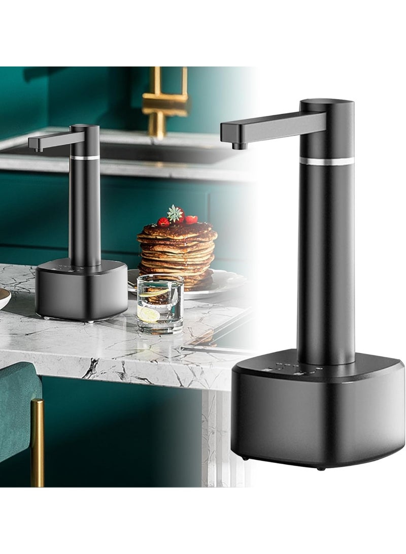عربست Desktop Water Bottle Dispenser, Automatic Drinking Water Bottle Pump Smart Highly Efficient Electric Water Dispenser USB Charging Jug Pump for Home ﻿ (Black) - Image 2
