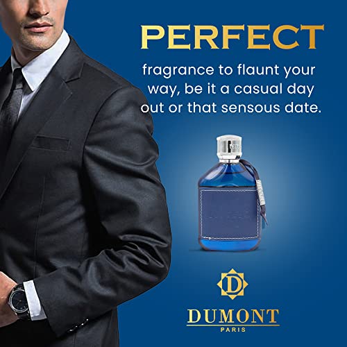 Dumont Nitro Blue Eau De Parfum - Uplifting Floral & Woody Fragrance - 3.4 Fl Oz - Image 4