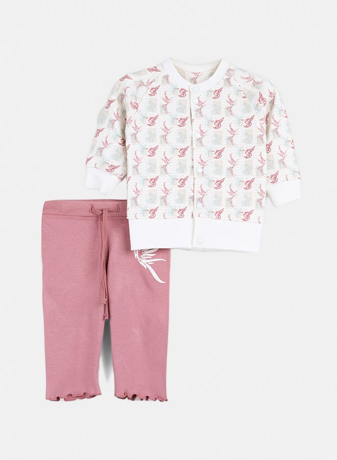 Baby Girls Interlock Pyjama set
