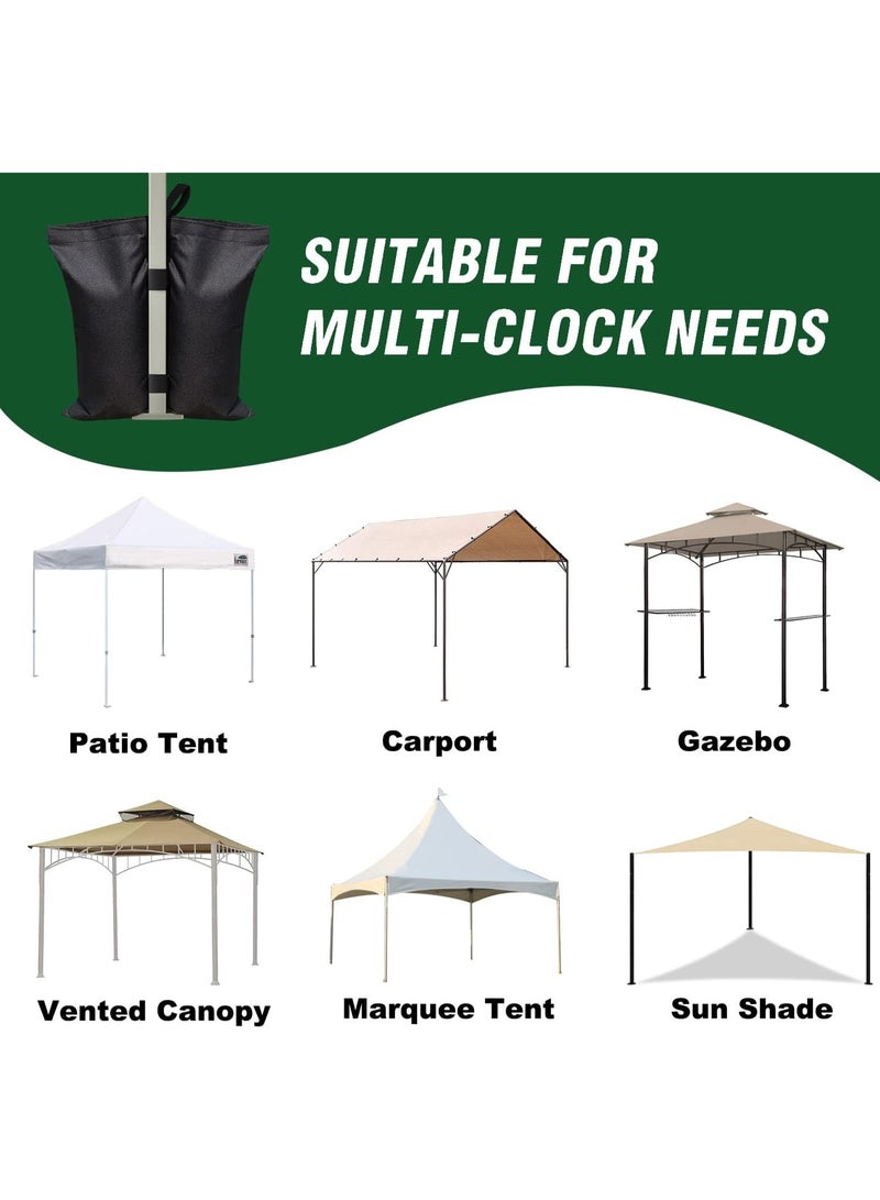 YelaJoy 4PCS Sand Bags, Tent Weights Bags, Black Canopy Weights for Patio Umbrella Base,Outdoor Canopy (Unfilled) - Image 5