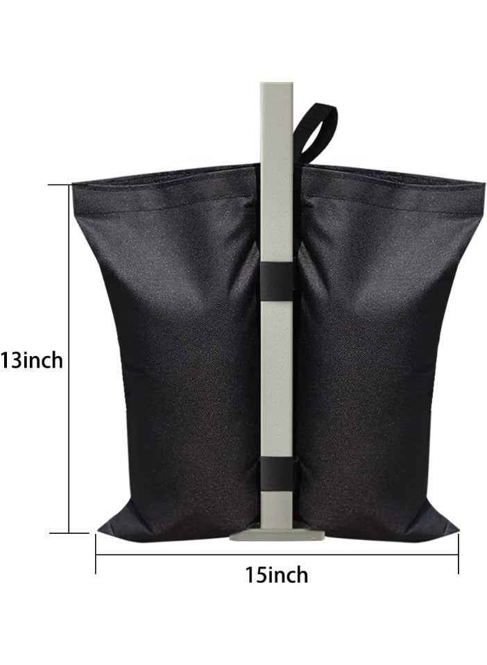 YelaJoy 4PCS Sand Bags, Tent Weights Bags, Black Canopy Weights for Patio Umbrella Base,Outdoor Canopy (Unfilled) - Image 4