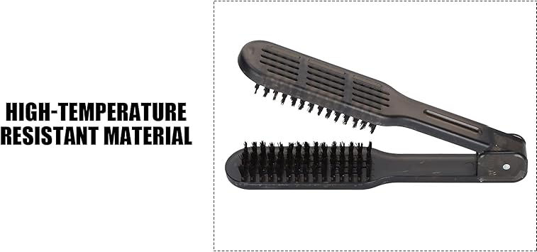 Ejoyous Hair Straightener Brush Hair Straightening Brush DoubleSided AntiStatic Hair Straightening Brush Hair Straightening Comb Salon Hairdresser Styling Brush Hair Straightener  - Image 3