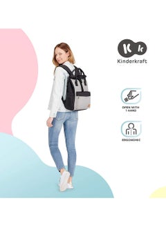 Kinderkraft Kinderkraft - Moonpack Diaper Backpack - Grey  - Image 5