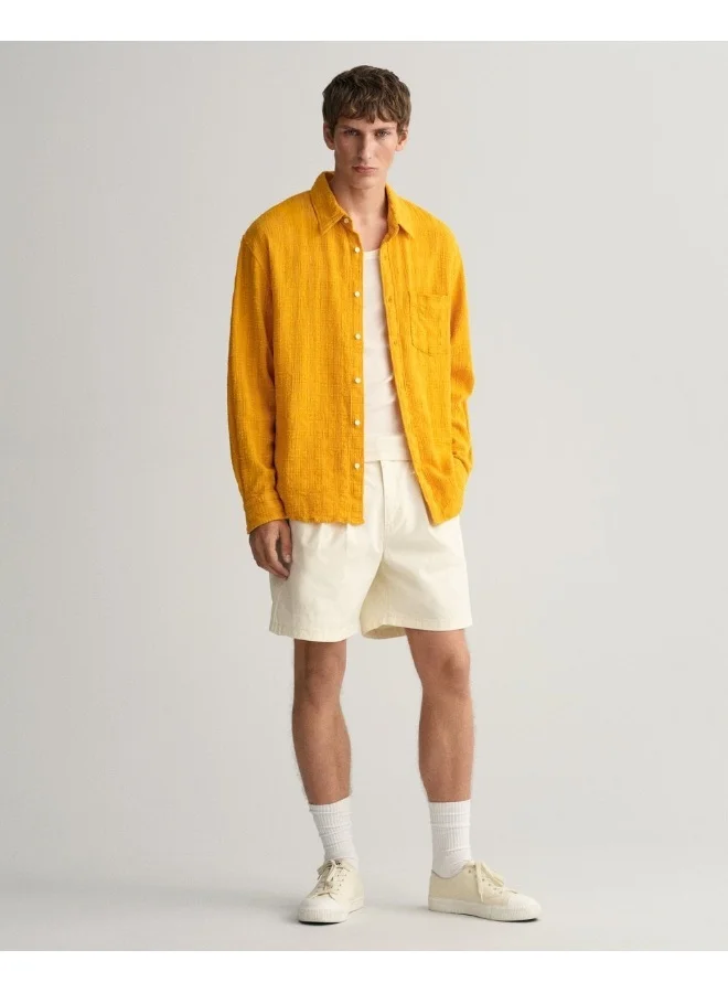 غانت Gant Relaxed Fit Textured Check Shirt