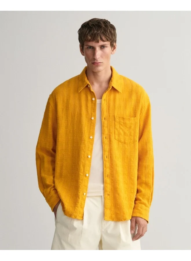 غانت Gant Relaxed Fit Textured Check Shirt
