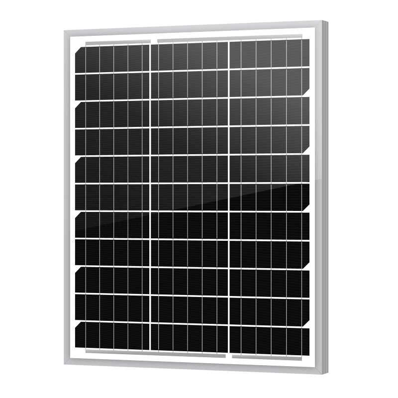Newpowa 20W 12V Solar Panel Monocrystalline PV Module Designed for 12V Off Grid System RV Boat Camper Trailer Gate Opener - Image 2
