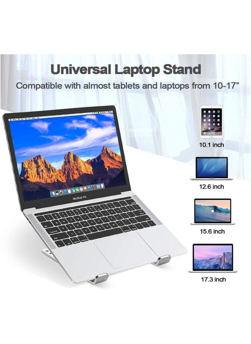 Portable Laptop Stand, PHOCAR Laptop Holder for Desk, Aluminum Adjustable Laptop Stand for iPad, MacBook Pro,Tablets and Laptops - Image 5