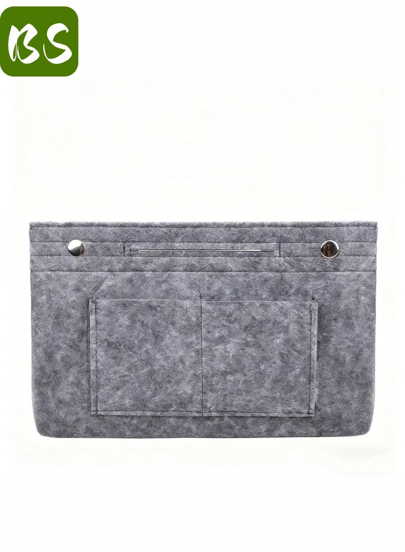 بي إس حقيبة متعددة الاستخدامات من اللباد | بطانة لتنظيم حقائب اليد النسائية | حقيبة تخزين من اللباد | مساحات تخزين متعددة لتصميم منظم، وداعًا للفوضى | خامة لباد عالية الجودة، خفيفة الوزن، وتوفر حماية داخلية | تصميم صغير يناسب جميع أنواع حقائب اليد - Image 4