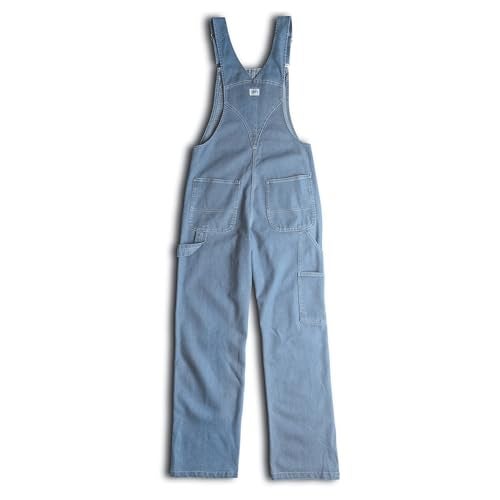 Liberty Womens Washed Denim Bib Overalls, Light Stone Washed, Large - Image 5