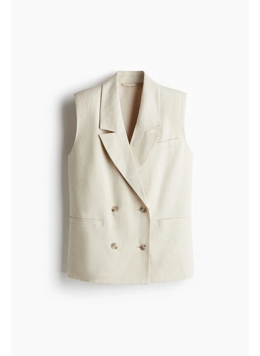 اتش اند ام Linen-Blend Waistcoat