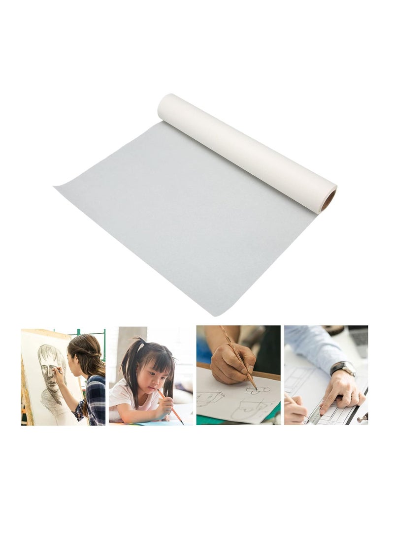 Terabyte Sketch' Tracing & Sketching Roll-63gsm, White, 29.7cm x 20m ( A3X20 METERS) LONG 20 metre long roll at A3 landscape height (297mm) - customise your sheet length - Image 4