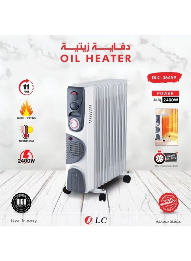 LC Oil Heater | 11 Fins | 2400W | Model DLC-36459 - Image 1