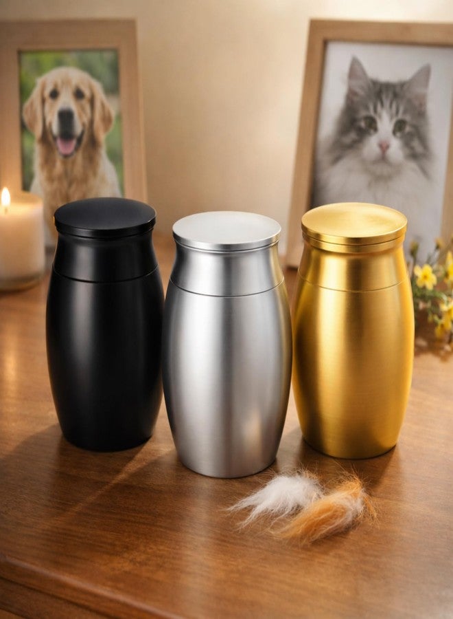 Mini Pet Urn for Dog and Cat Ashes, Cremation Memorial Keepsake, Plain Design Pet Ash Container - Image 1