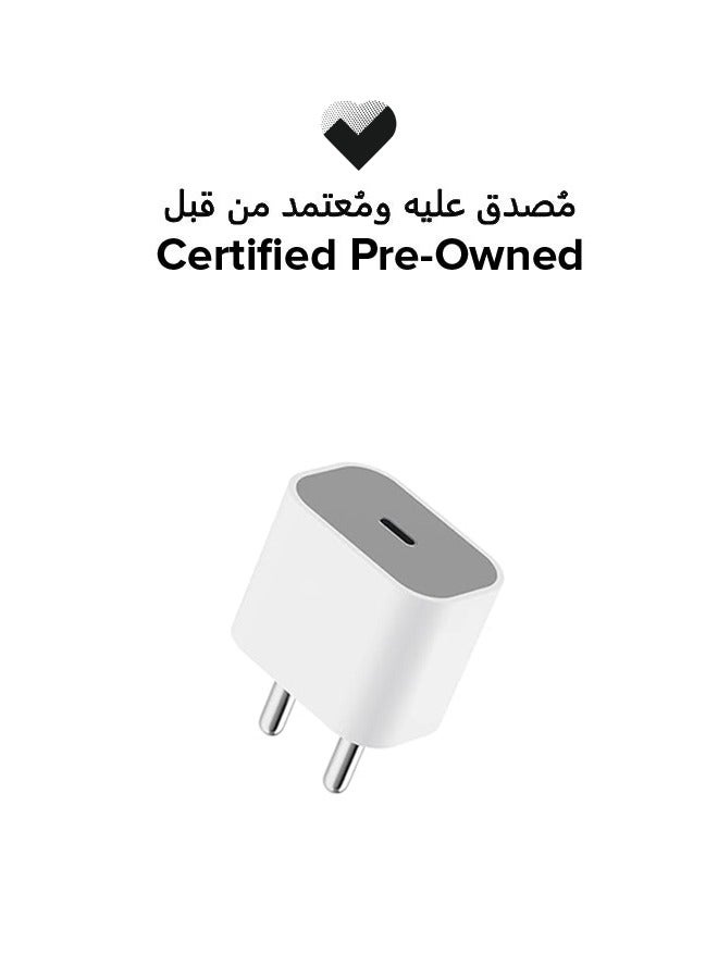 Apple Certified Pre Owned - 20W USB-C Power Adapter White - Image 1