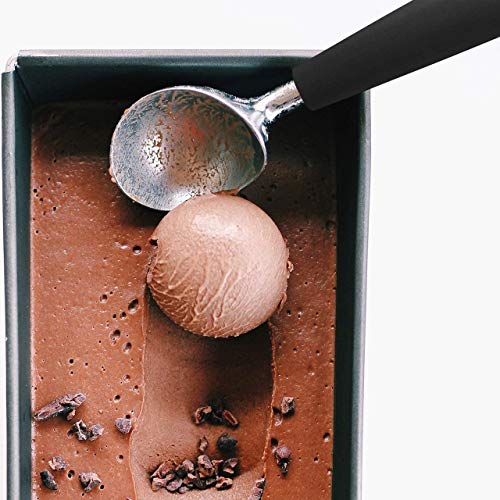 KPNG Stainless Steel Ice Cream Scoop-Non-Slip Grip Handle- Dishwasher Safe, Black,Pack of-1 - Image 3