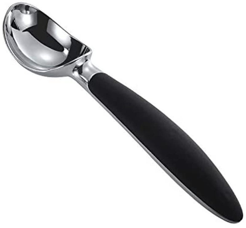 KPNG Stainless Steel Ice Cream Scoop-Non-Slip Grip Handle- Dishwasher Safe, Black,Pack of-1 - Image 1