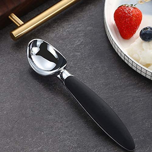 KPNG Stainless Steel Ice Cream Scoop-Non-Slip Grip Handle- Dishwasher Safe, Black,Pack of-1 - Image 4