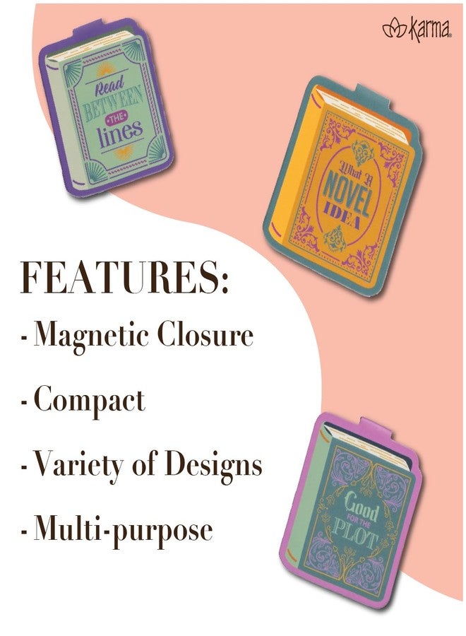 Karma, Magnetic Bookmarks Set of 3, Cute Bookmarks for Women, Page Markers for Students Teachers Reading, Books - Image 3