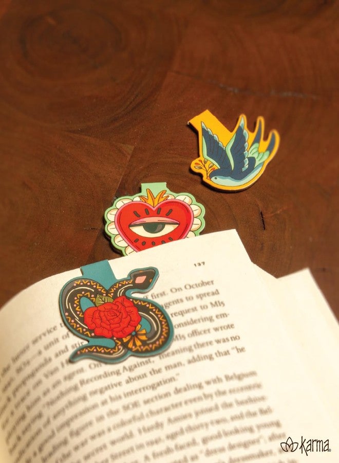 Karma, Magnetic Bookmarks Set of 3, Cute Bookmarks for Women, Page Markers for Students Teachers Reading, Books - Image 5