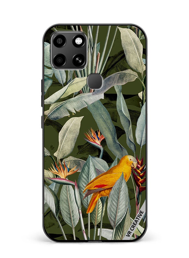 VR CREATIVE Protective Case Cover For Infinix Smart 6 Green Jungle Design Multicolour - Image 1