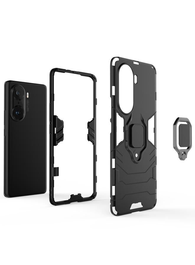 اس-توب جراب هاتف Honor 60 Pro مقاوم للصدمات مصنوع من مادة البولي يوريثان الحراري + جراب هاتف مزود بحامل من البولي يوريثان الحراري - Image 3