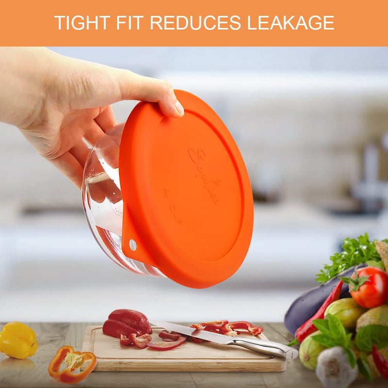Sophico Silicone Storage Cover Lids Replacement for Anchor Hocking and Pyrex Glass Bowls (Container not Included) (MIX-9 PACK) - Image 4