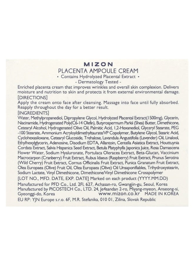 Mizon, Placenta Ampoule Cream, 1.69 fl oz (50 ml) - Image 3