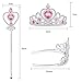 Vicloon Princess Dress Up Accessories 2PCS Princess Crown and Wands for Little Girls Jewelry Toy Gifts for Toddler Girls Christmas Party Cosplay Set for 3 Years Old - Image 4