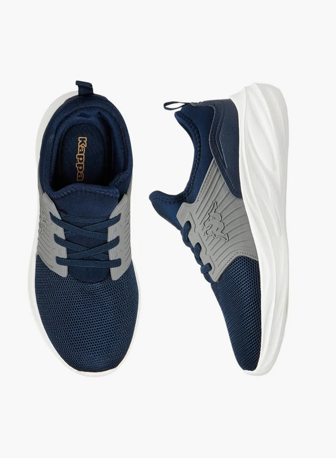 كابا Boys' Textured Lace-Up Sports Shoes with Pull Tabs