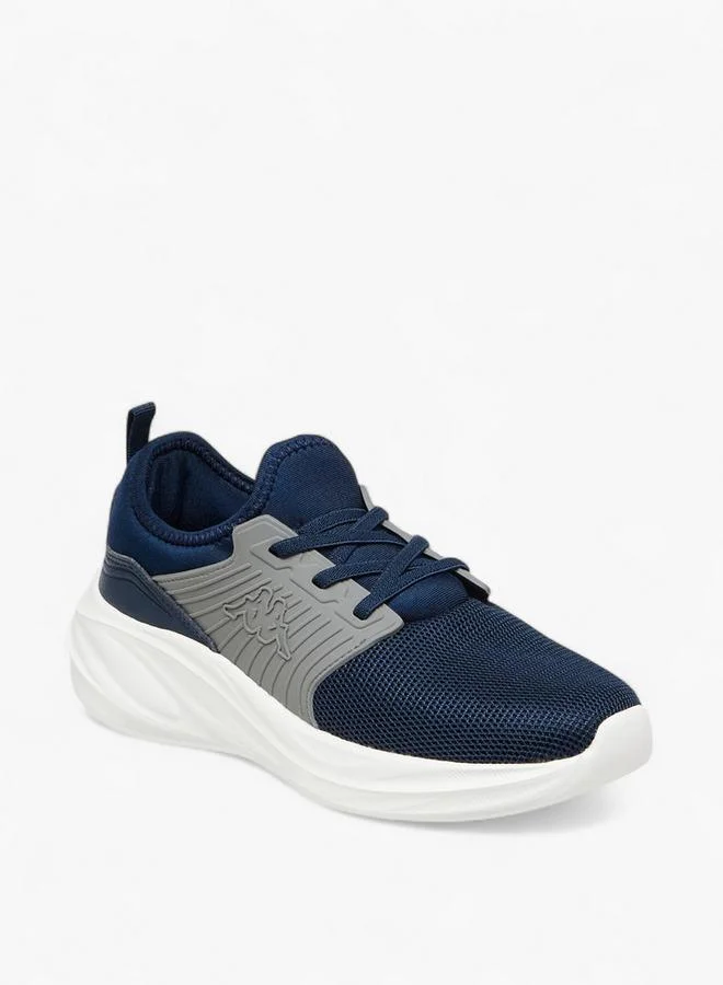 Kappa Boys' Textured Lace-Up Sports Shoes with Pull Tabs