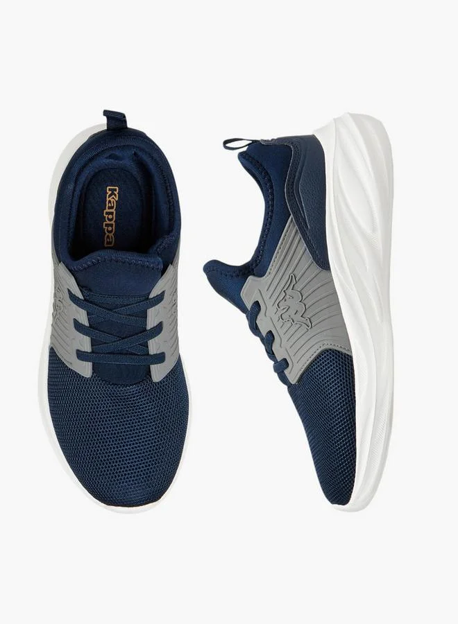 Kappa Boys' Textured Lace-Up Sports Shoes with Pull Tabs