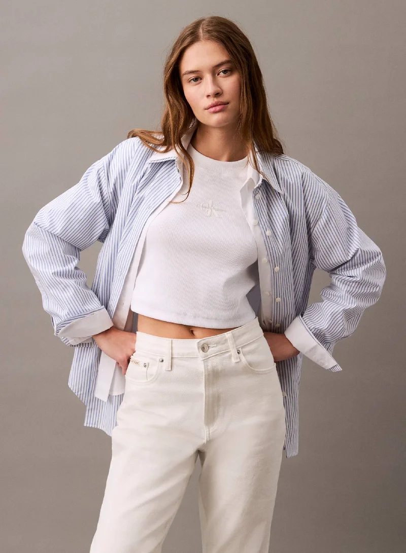 Slim Cropped Monogram T-Shirt