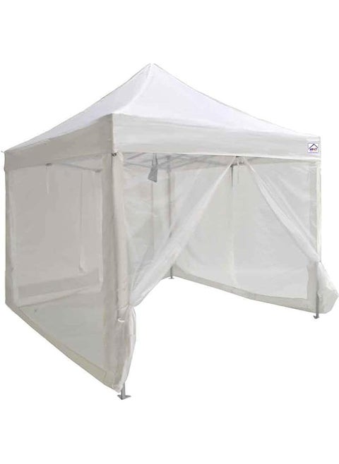 Zippered Mesh Sidewalls For 10' X 10' Pop Up Tent Canopy White
