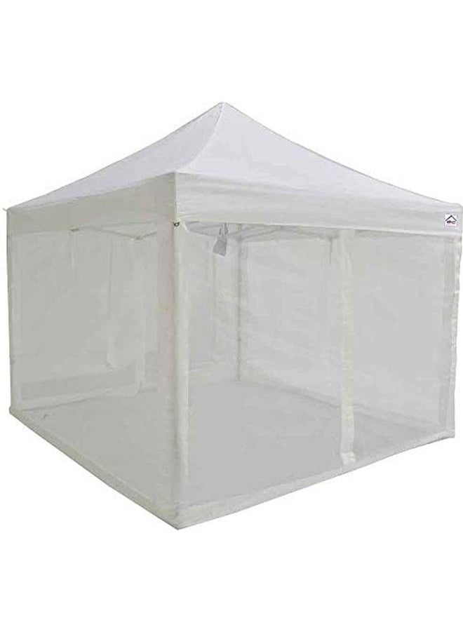 Zippered Mesh Sidewalls For 10' X 10' Pop Up Tent Canopy White