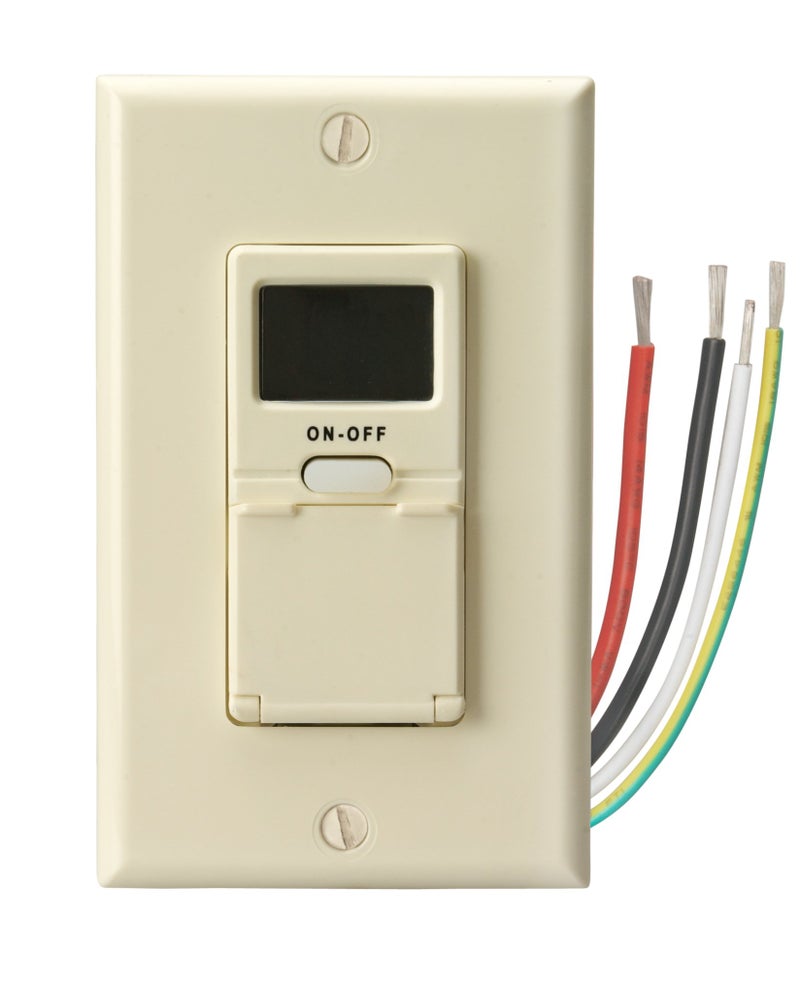 Woods 59028WD In-Wall 7-Day Digital Timer; Light Almond - Image 5