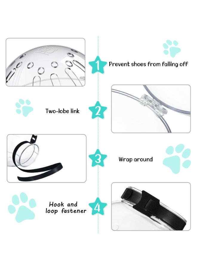 Cat Muzzle for Grooming Cat Adjustable Hood with Paw Covers, Kitten Breathable Anti Bite Muzzles Anti Scratch Boots Silicone Pussy Shoes Boots Kitten Paw Protector for Pet Bathing Shaving(Medium) - Image 3