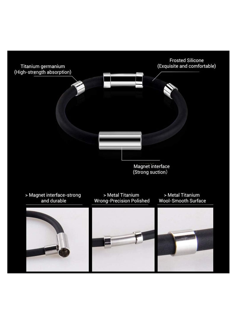 KASTWAVE Anti Static Wrist Straps, Electrostatic Removal Bracelet, Waterproof Silicone Sports Bracelet with Negative Ion, Women Men Anti Static Bracelet, Pink - Image 5