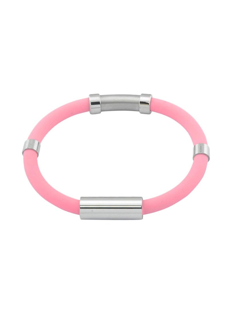 KASTWAVE Anti Static Wrist Straps, Electrostatic Removal Bracelet, Waterproof Silicone Sports Bracelet with Negative Ion, Women Men Anti Static Bracelet, Pink - Image 1