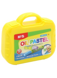 M&G M&G Oil Pastel Super Easy Washable Crayon 12 Colours No: AGMY3322  - Image 1
