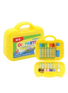 M&G M&G Oil Pastel Super Easy Washable Crayon 12 Colours No: AGMY3322  - Image 2