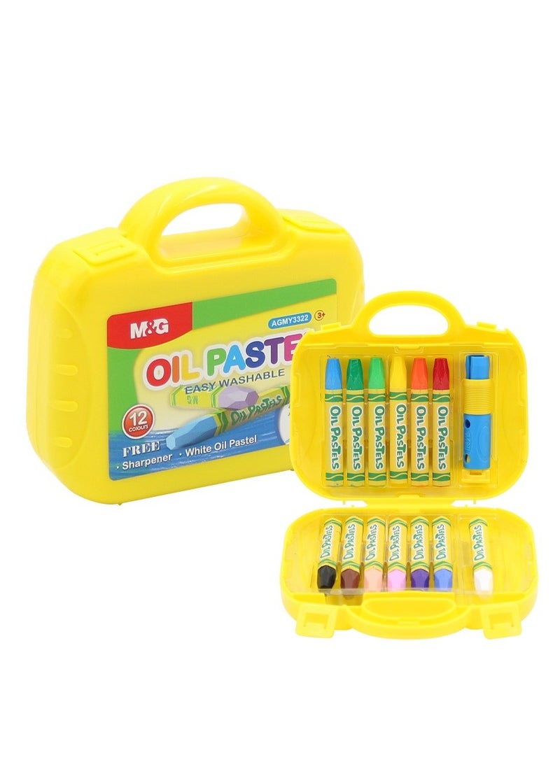 M&G M&G Oil Pastel Super Easy Washable Crayon 12 Colours No: AGMY3322  - Image 2