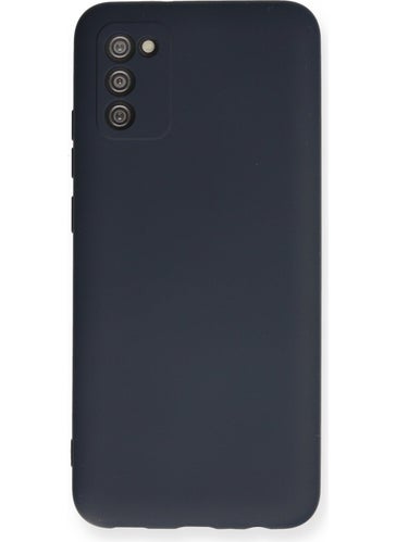 HappyCase A02S Case Nano Velvet Silicone Inside - Navy Blue  - Image 1