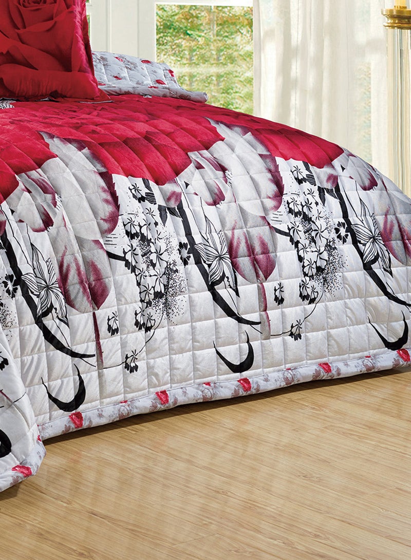 Sleep night Soft Velvet Comforter set, 6 Pcs Soft Bedding Set, King Size 220x240cm - Image 3