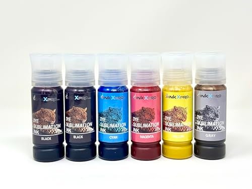 INKXPRO Dye Sublimation Ink 6 X 85ml Bottles Dye Sublimation Ink for Epson EcoTank et-8500 et-8550 Printers - Image 3