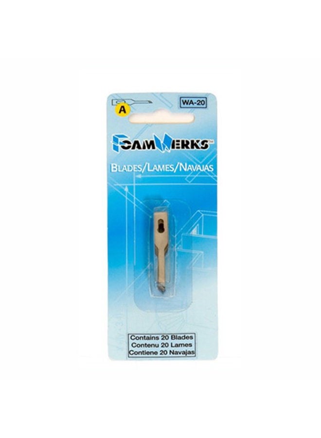 Logan Graphics FoamWerks Replacement Blades A 20 Pk-Fits the Circle Cutter