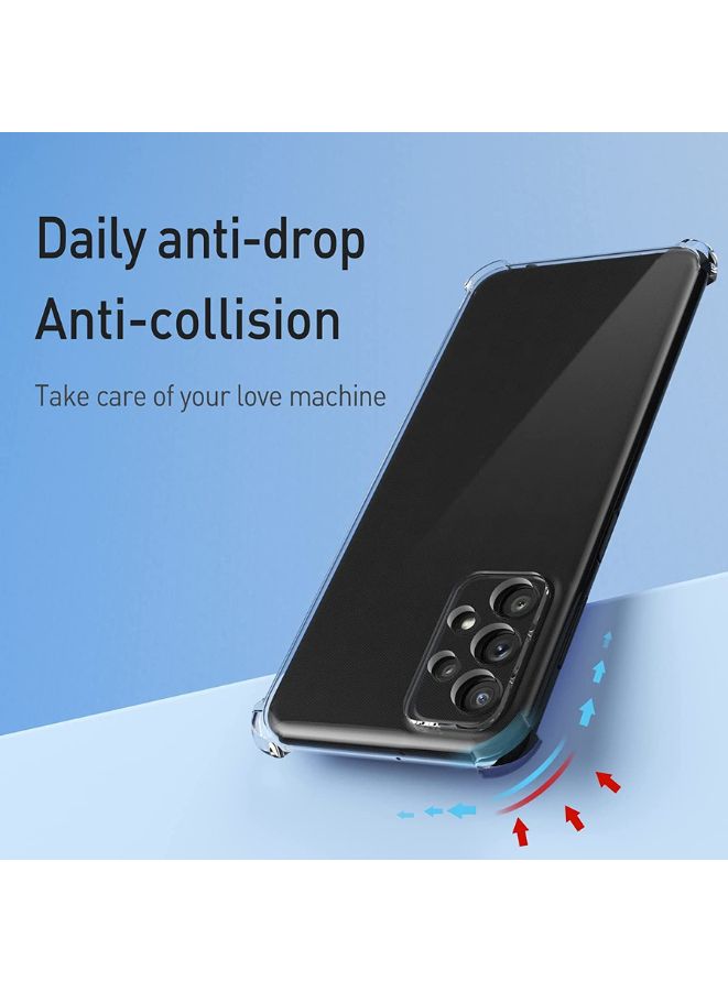 غطاء خلفي لجهاز Galaxy A23 | غطاء ناعم شفاف للغاية | أفضل حماية للكاميرا | سدادات غبار مدمجة ومقبض مضاد للانزلاق | غطاء خلفي نحيف وواقٍ لجهاز Samsung Galaxy A23 - Image 5